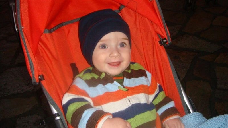 Trey in his Stroller - Disney